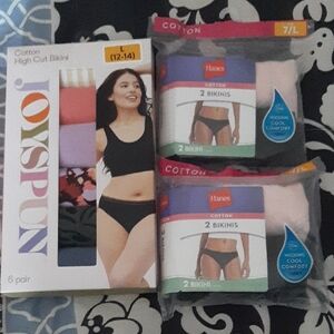 Hanes & Joyspun Women's Cotton  Bikini Underwear - Assorted Colors Sz L 12-14
